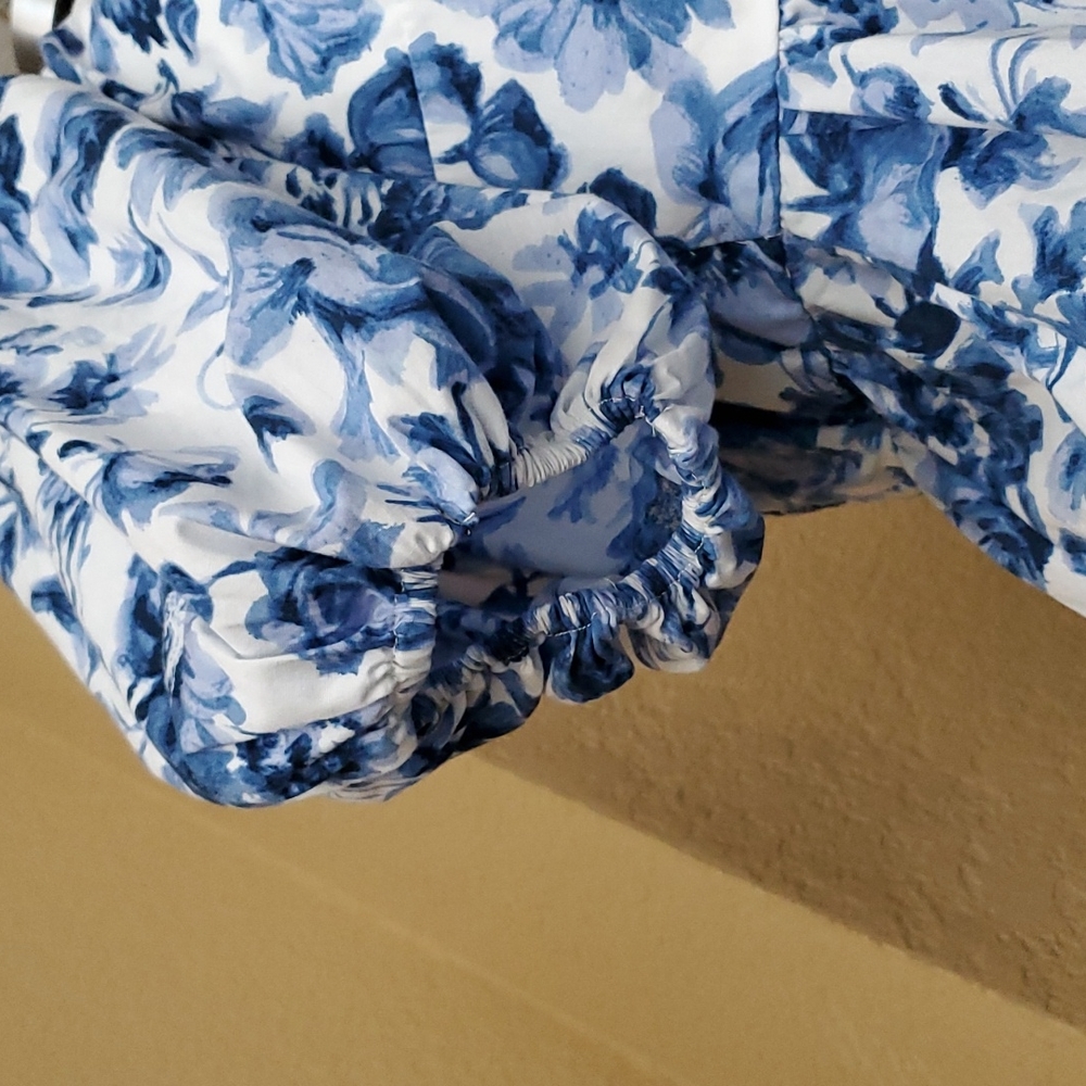 Abercrombie & Fitch Blue Floral Dress - Picture 6 of 16